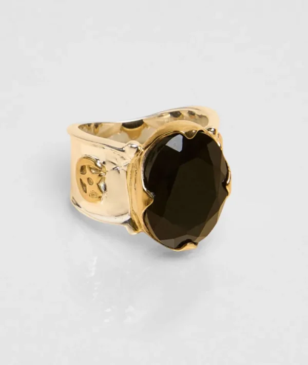 Bague Apis Onyx Noir^Une A Une Sale