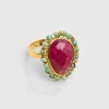 Bague Jaipur Blossom Rubis^Une A Une Fashion