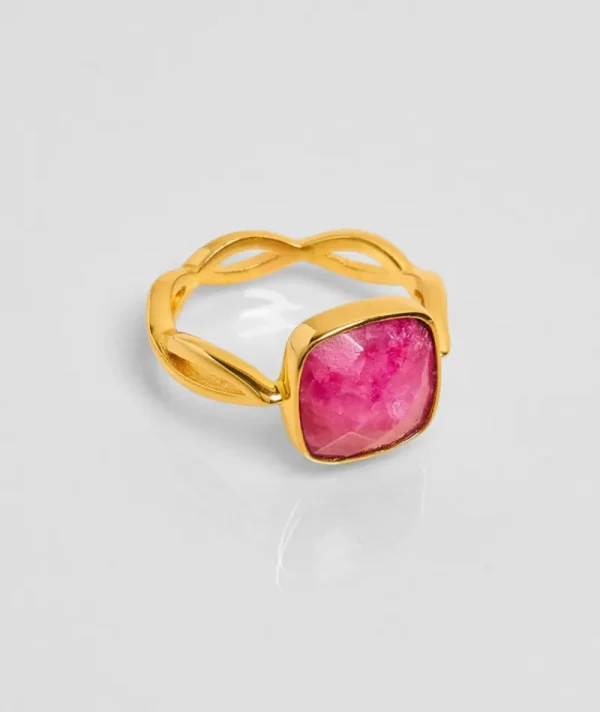 Bague La Tresse Rubis^Une A Une New