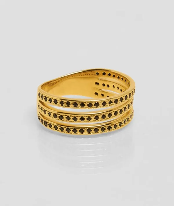 Bague Night Noire^Une A Une Outlet