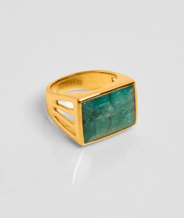 Bague Pondichery Rectangle Emeraude^Une A Une Hot