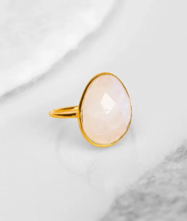 Bague Pondy Pierre De Lune^Une A Une Fashion