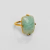 Bague Rectangle Amazonite^Une A Une Discount