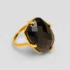 Bague Rectangle Onyx Noir^Une A Une Discount