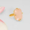 Bague Rectangle Quartz Rose^Une A Une Best