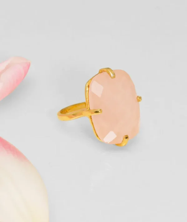 Bague Rectangle Quartz Rose^Une A Une Best