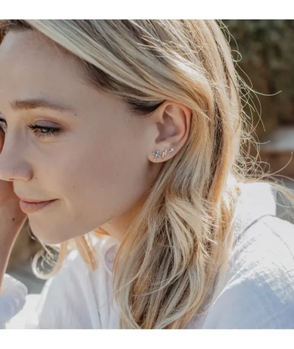 Bo puces croix^Une A Une Fashion