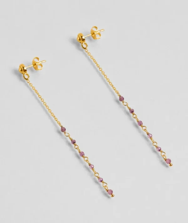 Boucles d'oreilles Asha Améthyste^Une A Une Discount