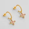 Boucles d'oreilles Inde Flower Violet^Une A Une Online