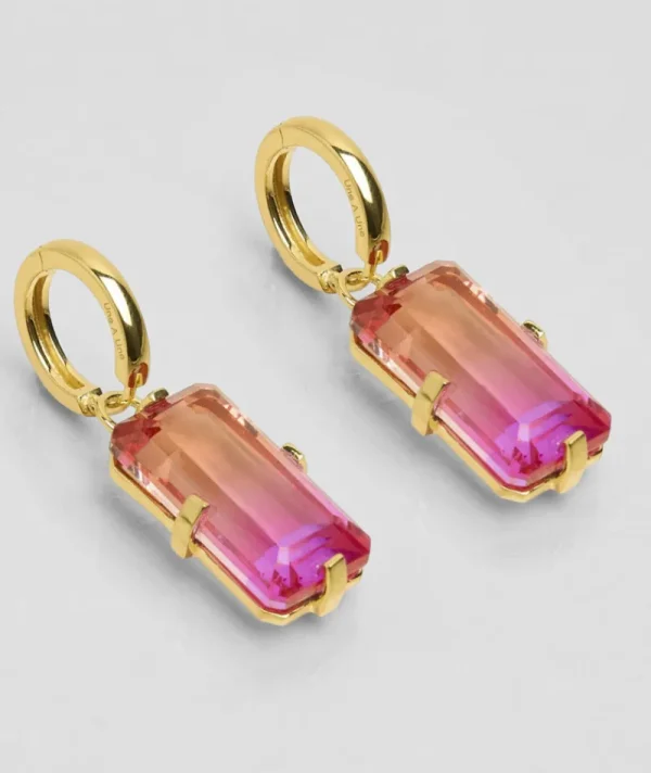 Boucles d'oreilles Rain Rose-orange^Une A Une Clearance