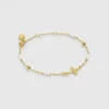 Bracelet Goa Croix Agate Blanche^Une A Une New