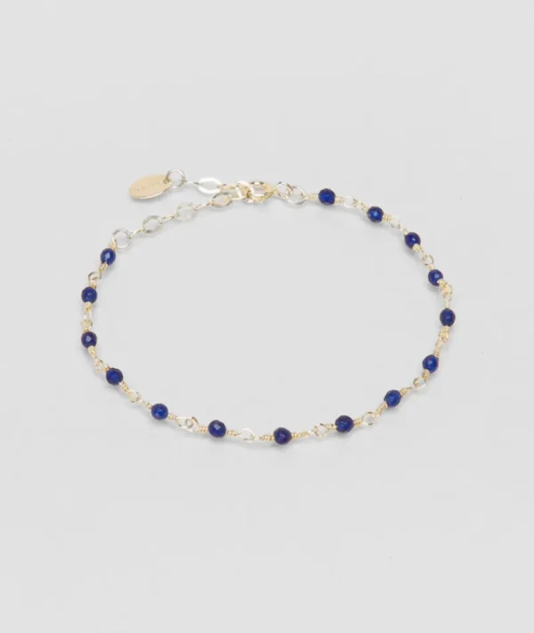 Bracelet inde argent bleu marine^Une A Une Clearance