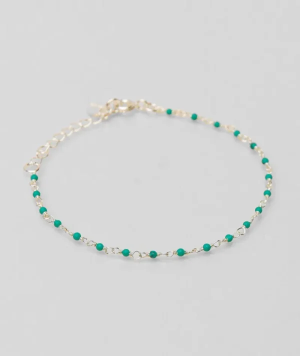 Bracelet inde argent lagon turquoise^Une A Une Online