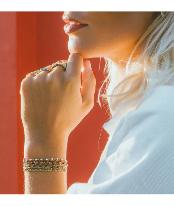 Bracelet inde blanc^Une A Une Outlet
