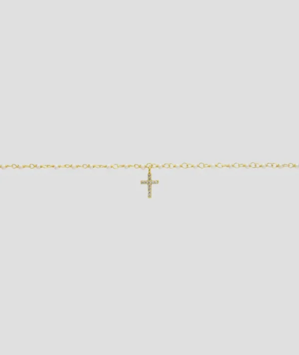 Bracelet Inde Croix Nacre^Une A Une Clearance