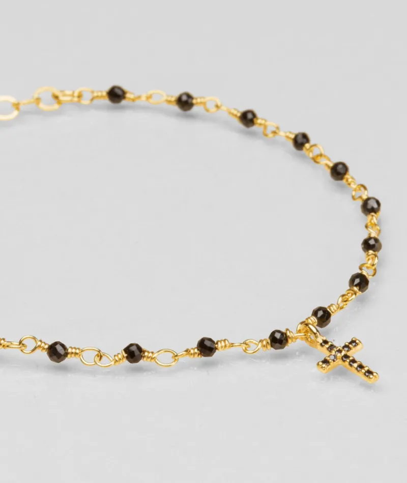 bracelet_inde_croix_noir_1.webp Bracelet inde croix noir^Une A Une Clearance