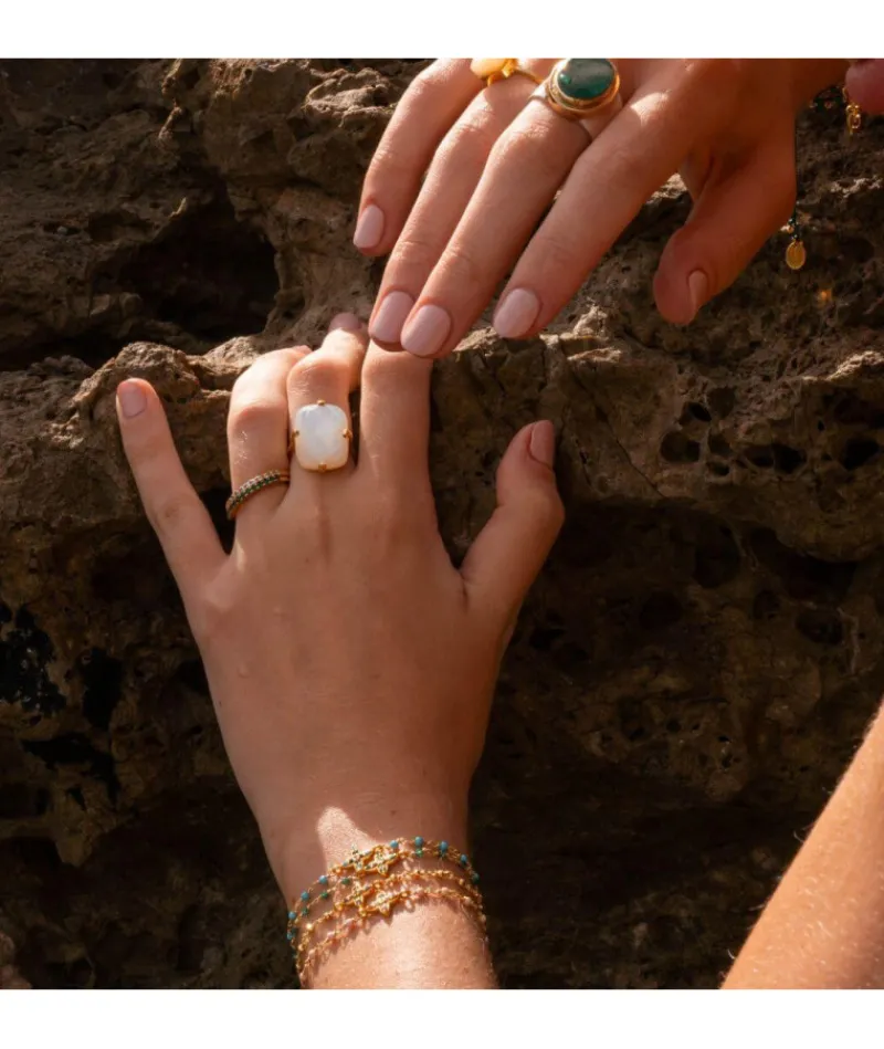 bracelet_inde_flower_pyri_2.webp Bracelet Inde Flower Pyrite Dorée^Une A Une Clearance