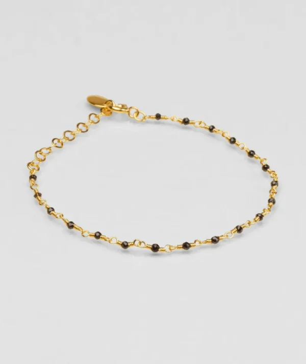 Bracelet inde noir brillant^Une A Une Clearance