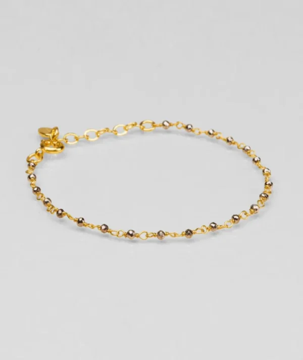 Bracelet inde pyrite^Une A Une Sale