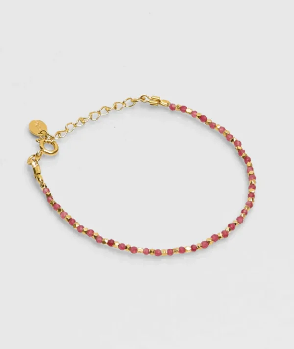 Bracelet Jaipur Agate Fushia^Une A Une Clearance