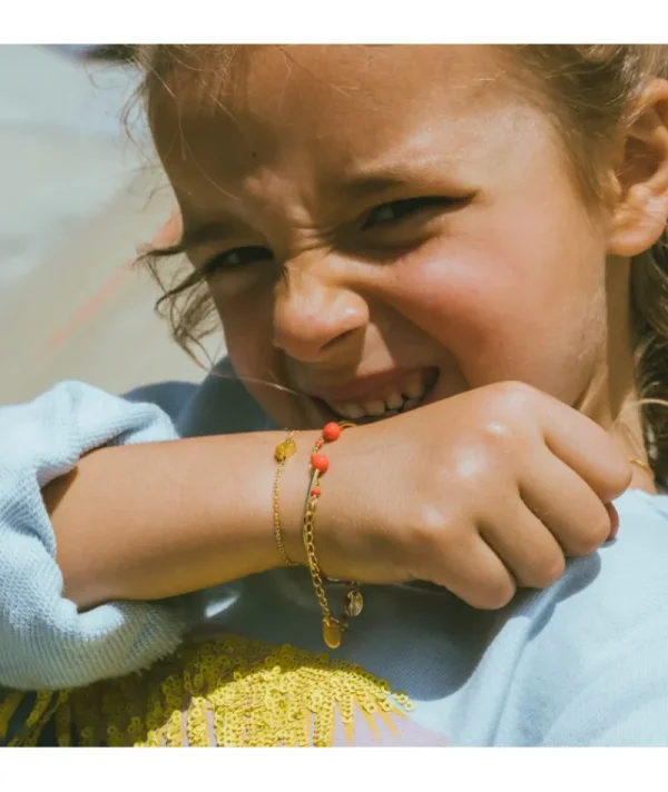 Bracelet oiseau orange fluo^Une A Une Fashion