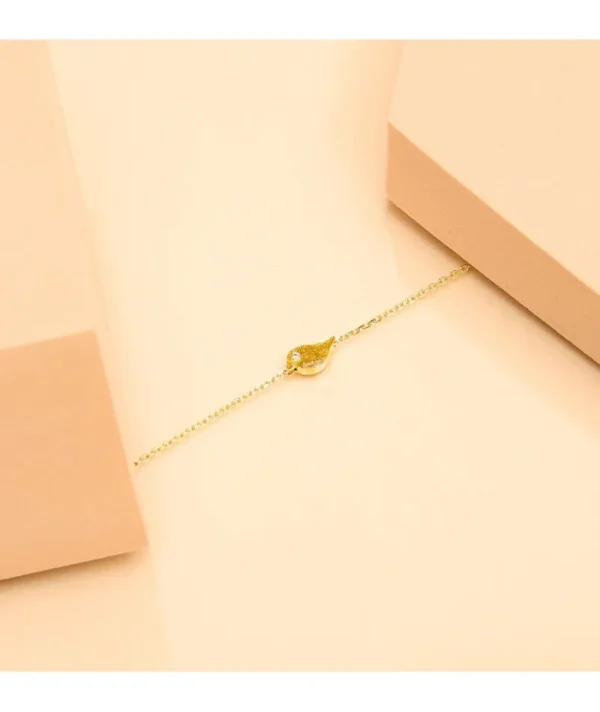 Bracelet oiseau paillette or^Une A Une Sale