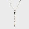 Chapelet croix noir^Une A Une Discount