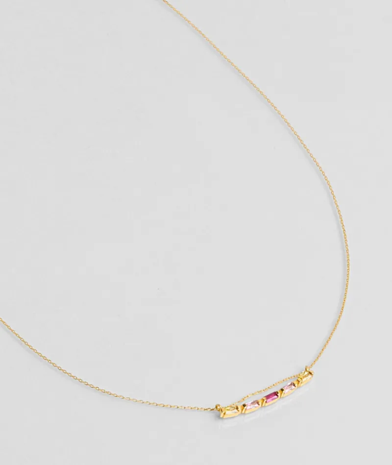 collier_baguette__crystal_0-4.webp Collier Baguette 5 Crystal Rose^Une A Une Online