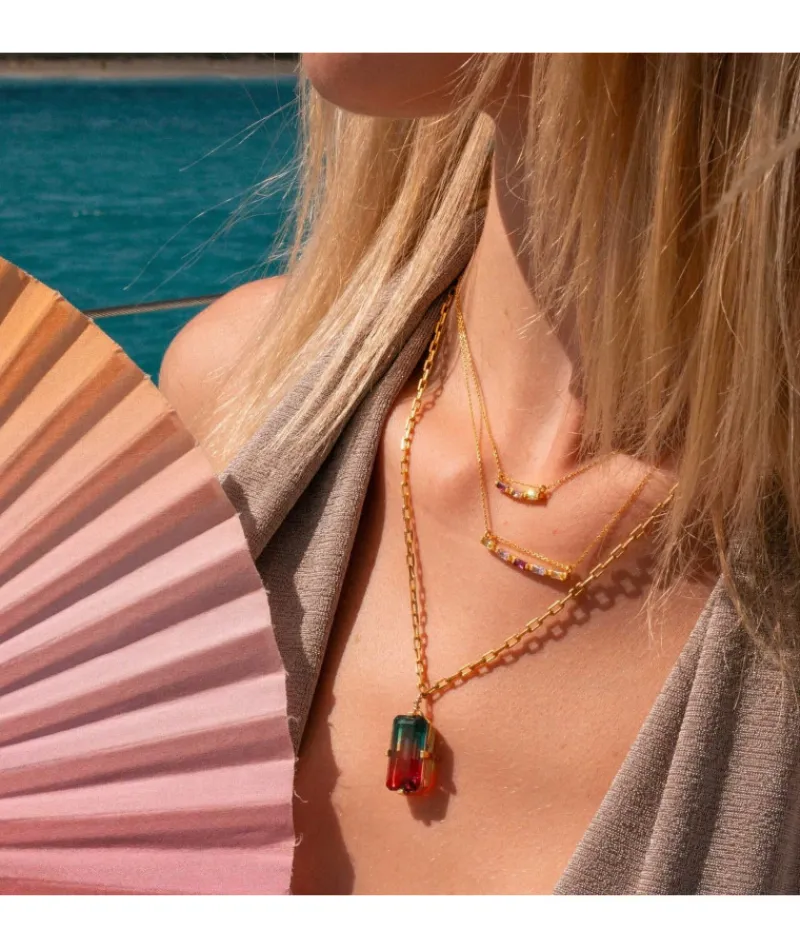 collier_baguette__crystal_1-4.webp Collier Baguette 5 Crystal Rose^Une A Une Online