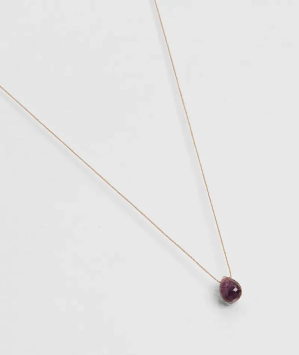 Collier Goutte Amethyste^Une A Une Clearance