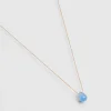 Collier Goutte Bleu Azur^Une A Une Clearance