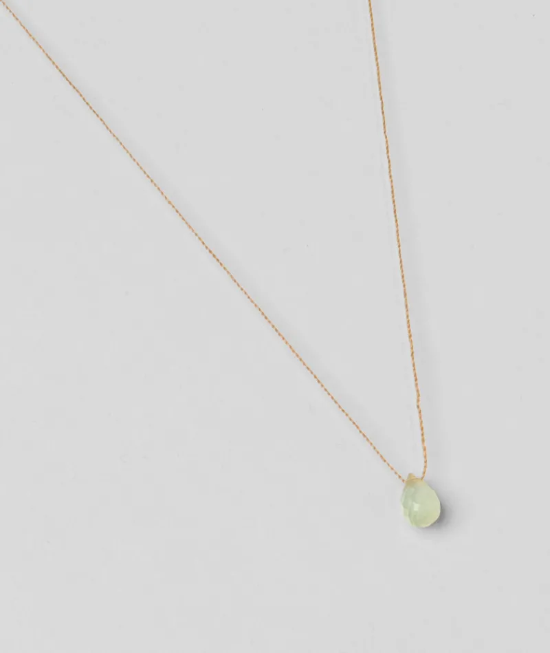 collier_goutte_calcdoine__0-1.webp Collier Goutte Calcédoine Verte^Une A Une Outlet