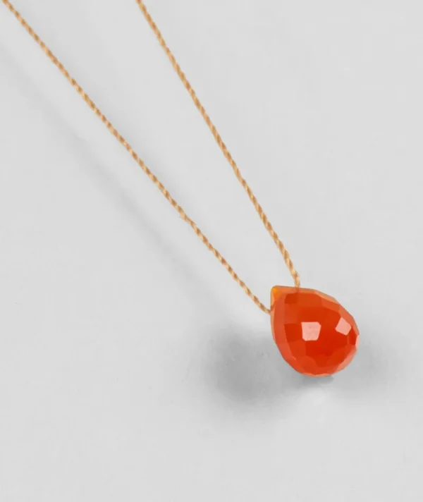Collier Goutte Cornaline^Une A Une Fashion