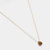 Collier Goutte Oeil De Tigre^Une A Une Sale