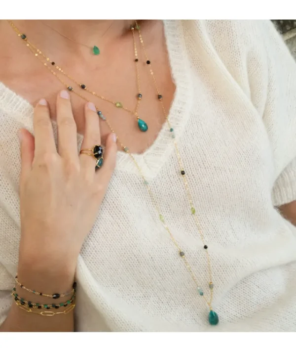 Collier Goutte Onyx Vert^Une A Une Best