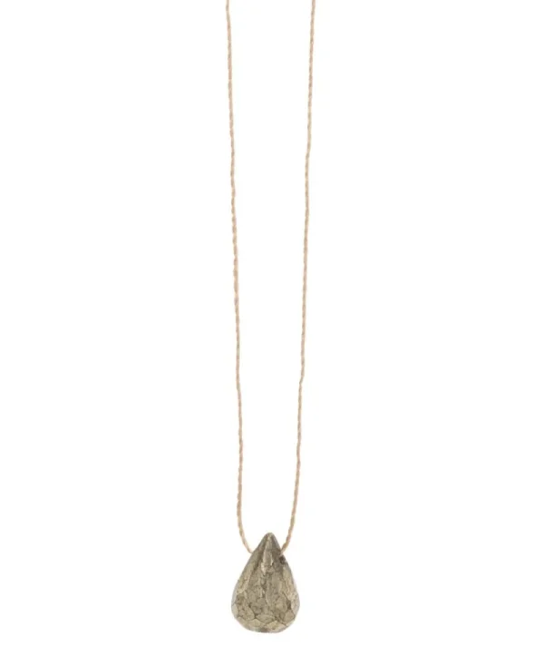 Collier Goutte Pyrite^Une A Une Hot