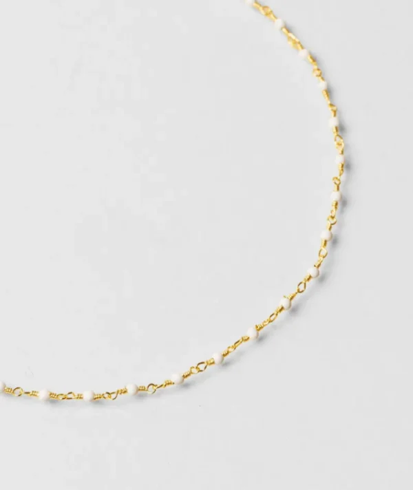 Collier inde blanc^Une A Une Fashion