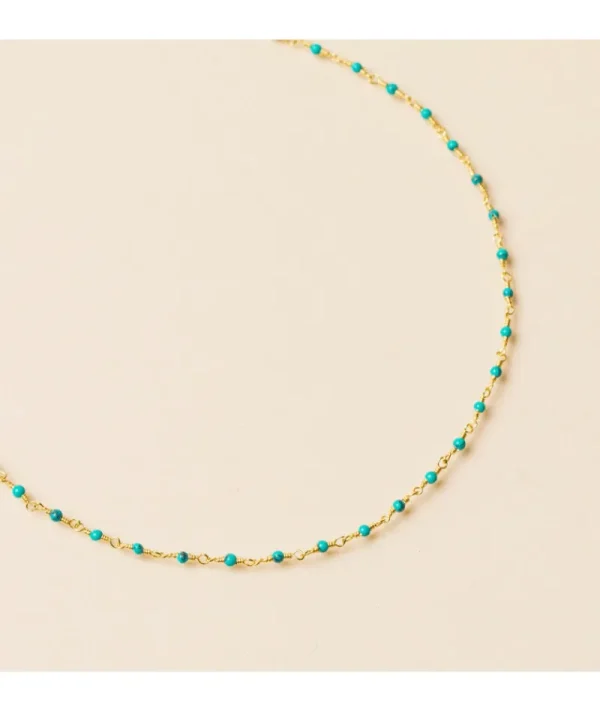 Collier inde enfant lagon turquoise^Une A Une Fashion