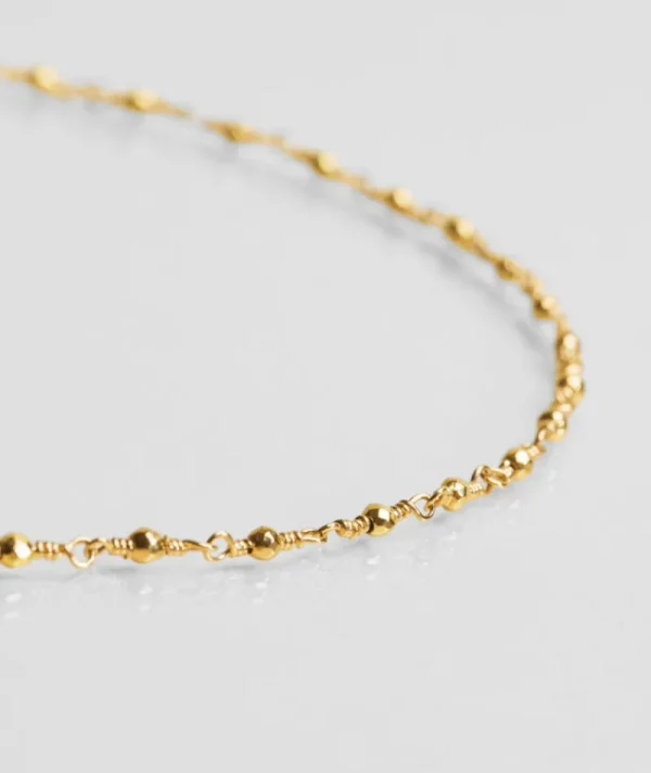 Collier inde pyrite or^Une A Une Outlet