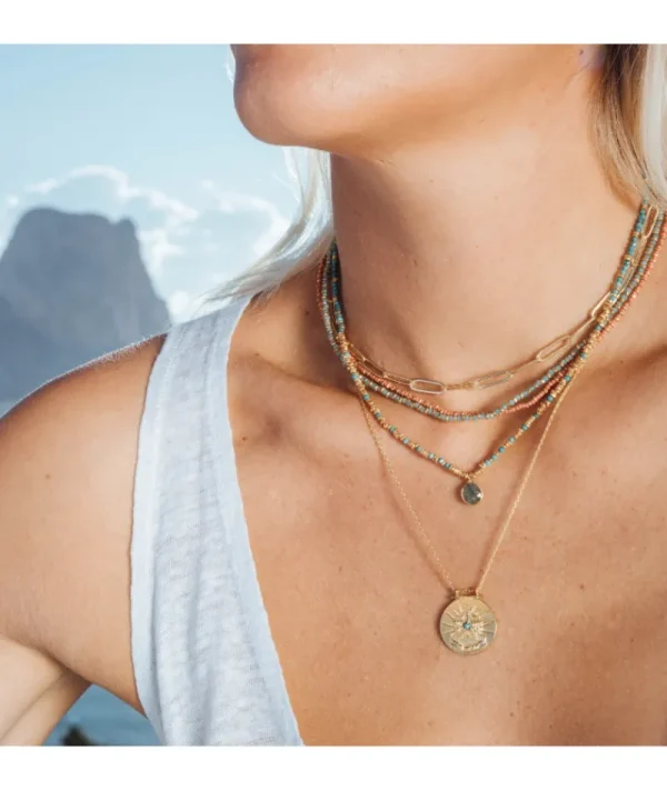 Collier jaipur amazonite^Une A Une New