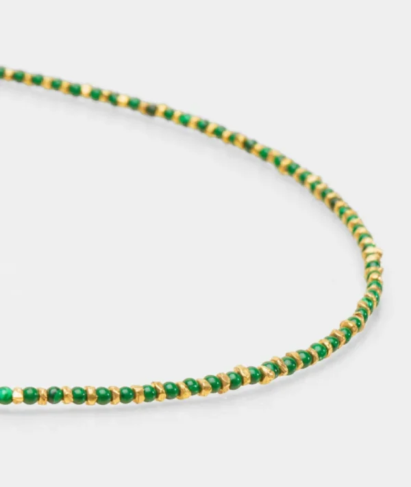 Collier jaipur malachite^Une A Une Outlet