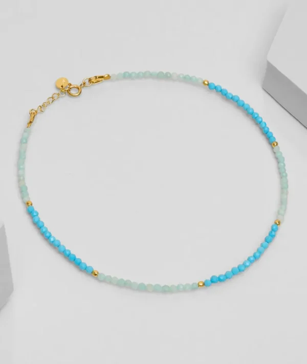 Collier Kid Guimauve Amazonite^Une A Une Clearance