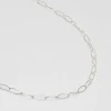 Collier long dina argent^Une A Une Fashion