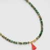 Collier Mala Pierres Chrysocolle^Une A Une Fashion