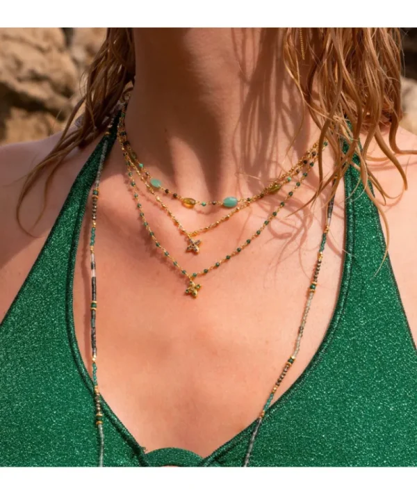 Collier Mumbai Rose^Une A Une Sale