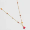 Collier Pierre&Goutte Rubis^Une A Une Fashion