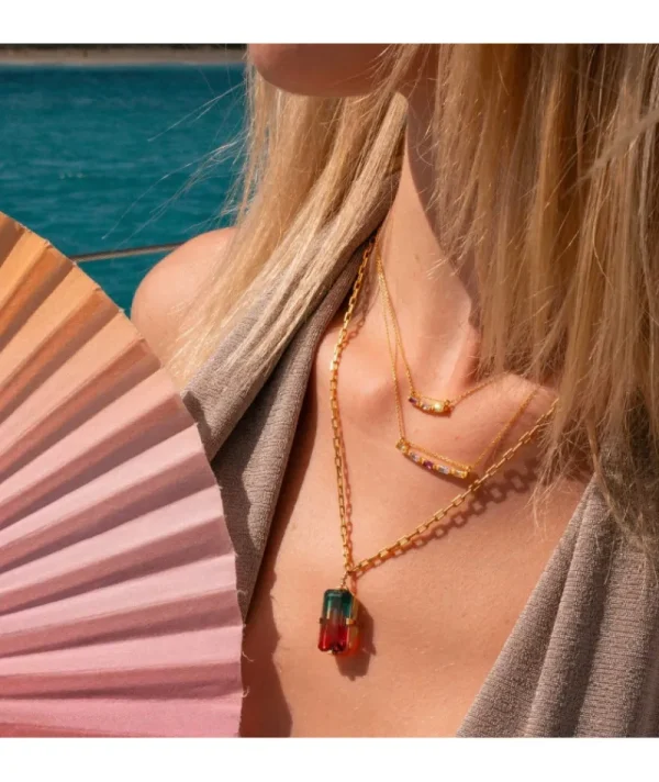 Collier Rain Cerise Aqua^Une A Une Hot
