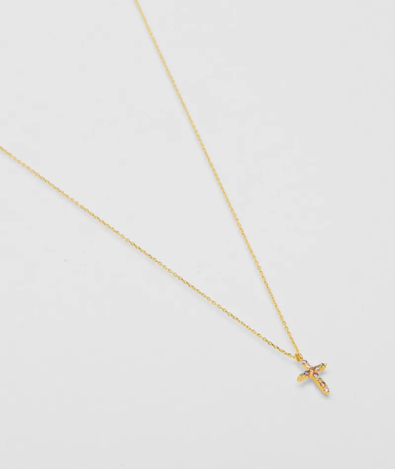 collier_tatoo_croix_rose_0.webp Collier Tatoo Croix Rose^Une A Une Sale