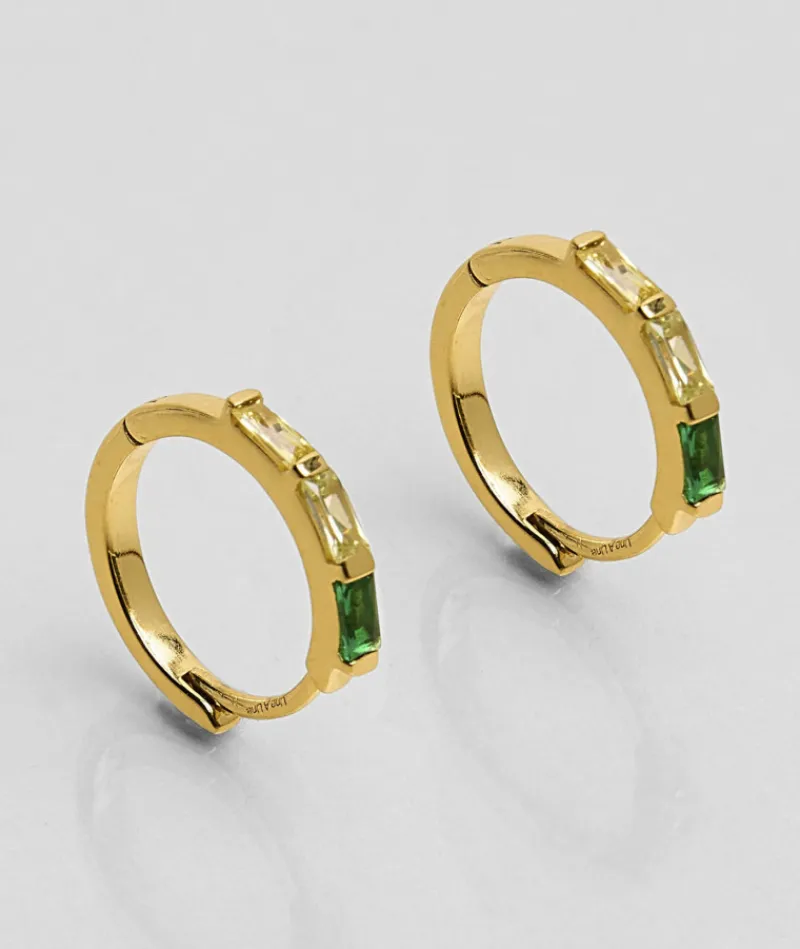 croles_baguette_crystal_v_0.webp Créoles baguette Crystal Vert^Une A Une Clearance