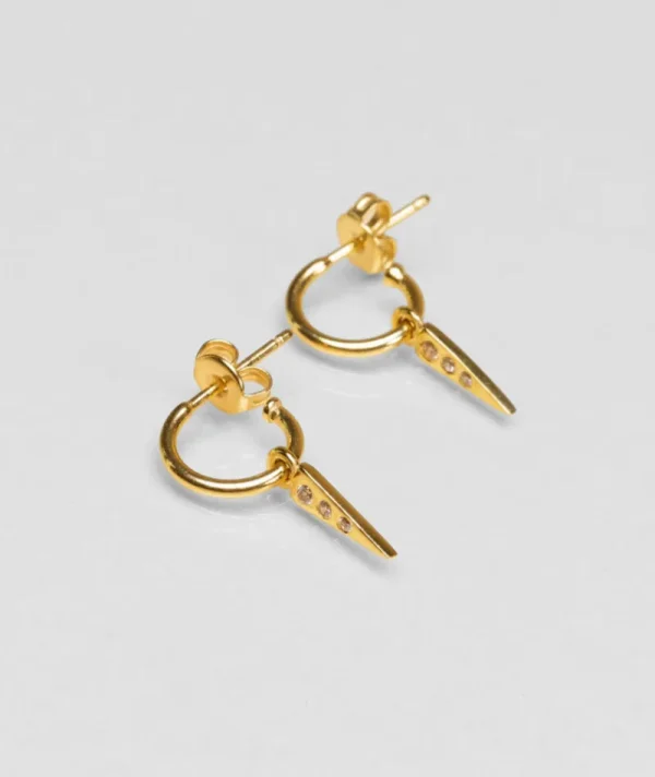 Mini creoles pointe zircons^Une A Une Online